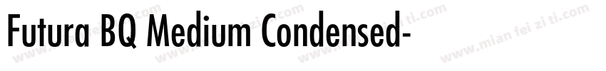 Futura BQ Medium Condensed字体转换